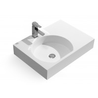 26-Inch Stone Resin Solid Surface Bathroom Vessel Sink